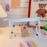 Transparent Portable Large Capacity Cosmetic Storage Bag