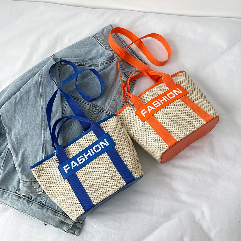 Straw Rope Crossbody Bags Hollow Woven Handwoven Summer Shoulder Small Handbags