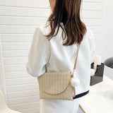 Straw Crossbody Bag Beach Envelope Purse Wallet