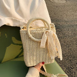 Straw Weave Handbags Women Bags Vacation Female Shoulder Bag Crossbody
