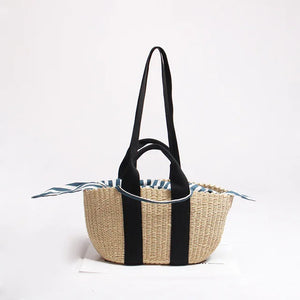 Straw Woven Bag Hand-woven Handbag Female Shoulder Portable Beach Bag
