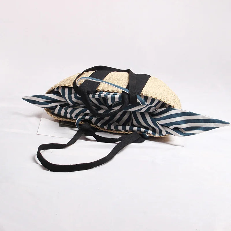Straw Woven Bag Hand-woven Handbag Female Shoulder Portable Beach Bag