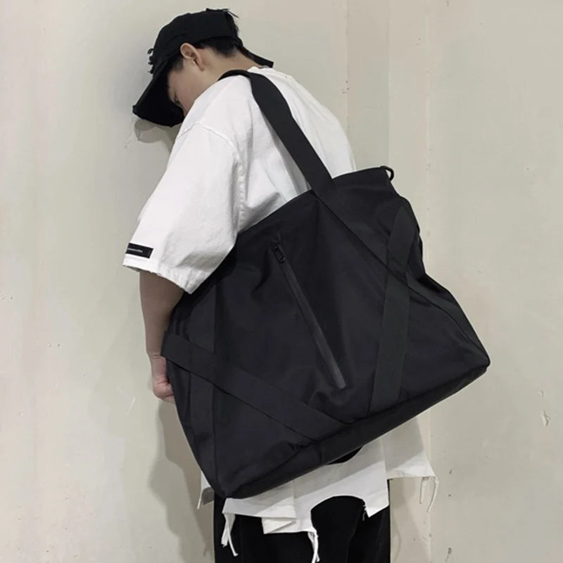 Casual Shoulder Bag Unisex Large Capacity Travel Tote Sports Bag