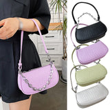 Street Retro Underarm Zipper Single Shoulder Small Crocodile Pattern