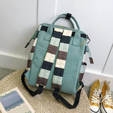 Striped Mummy Bag Multi-Function Maternal and Child Package Backpack
