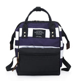 Striped Mummy Bag Multi-Function Maternal and Child Package Backpack