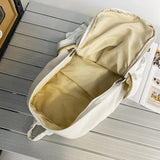 Student High Street Canvas Fabric School Book Laptop Backpack