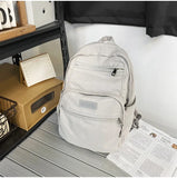 Student High Street Canvas Fabric School Book Laptop Backpack