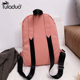 Canvas Backpack Shoulder Bag Women Schoolbag Teenages Large Capacity