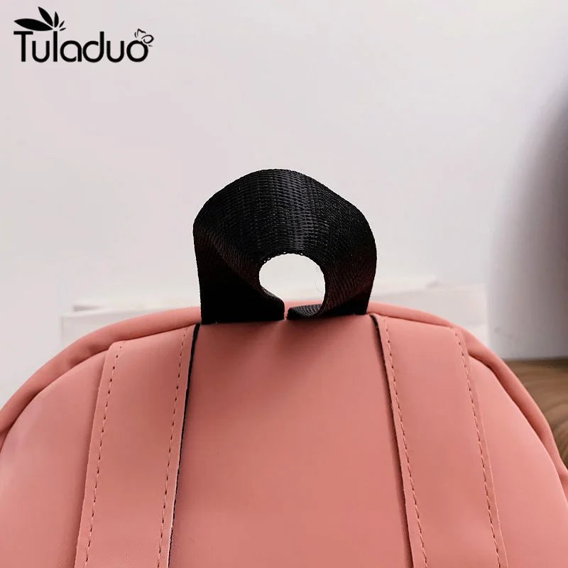 Canvas Backpack Shoulder Bag Women Schoolbag Teenages Large Capacity