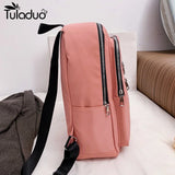 Canvas Backpack Shoulder Bag Women Schoolbag Teenages Large Capacity