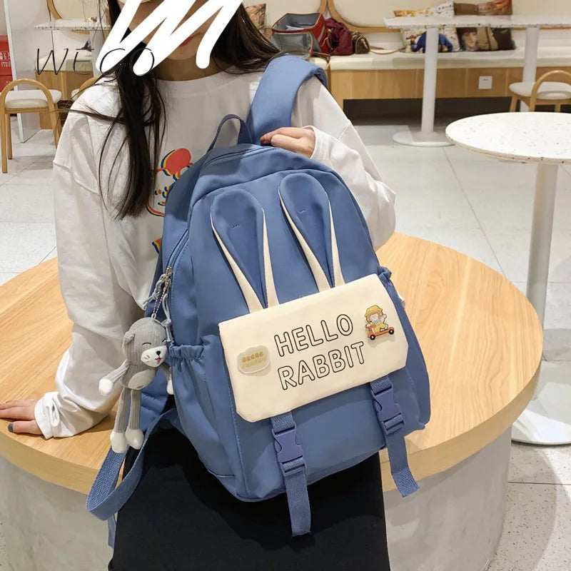 Long Eared Rabbit School Bag Female Japanese College Junior High School Student