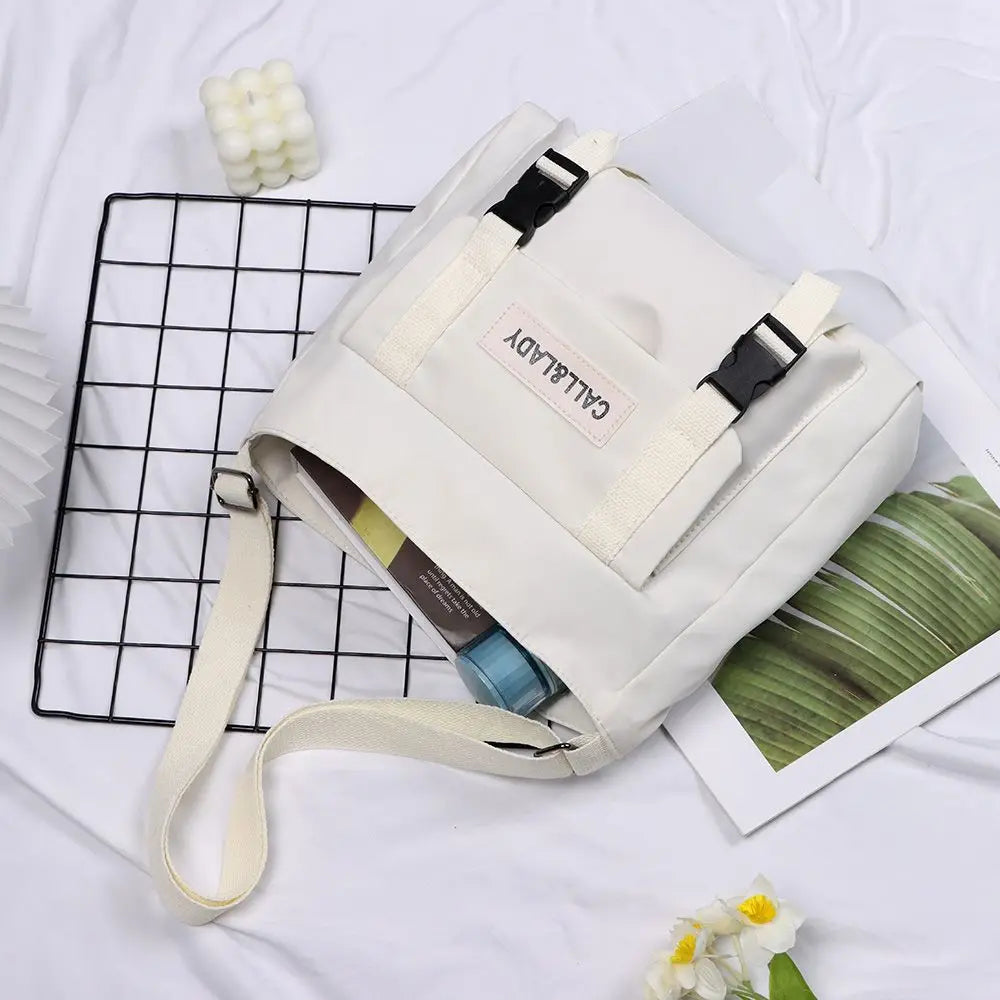 Classic Canvas Schoolbag Messenger Bag Crossbody Bags