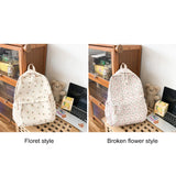 Women Floral Printing Backpack Casual School Bags