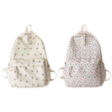 Women Floral Printing Backpack Casual School Bags