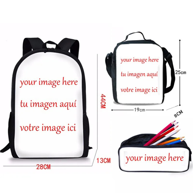 Animal Shark Printing School Backpack for Boys