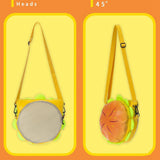 Stylish Hamburger Daypack Laptop Storage Cheeseburger Backpack for Travel