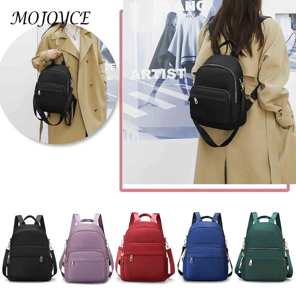 Nylon School Bag for Women Large Capacity Travel Handbag
