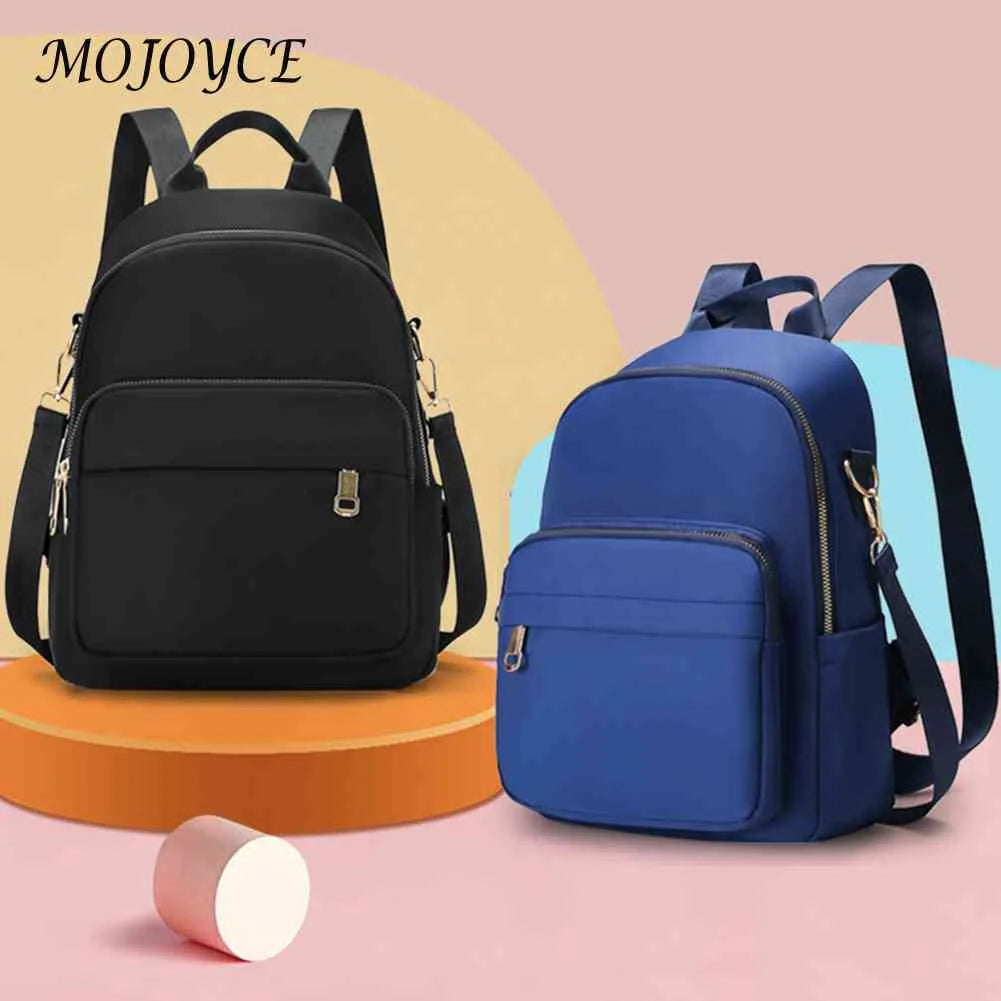 Nylon School Bag for Women Large Capacity Travel Handbag