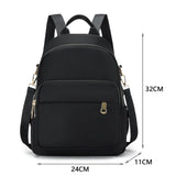 Nylon School Bag for Women Large Capacity Travel Handbag