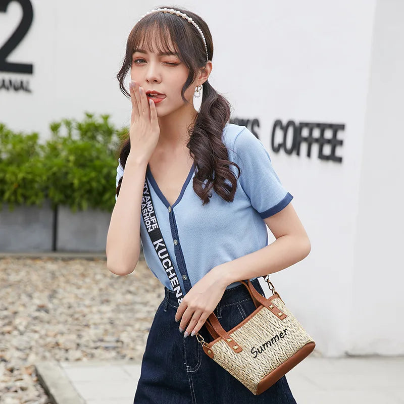 Bohemian Weaving Beach Straw Bag Women Handbags