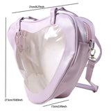 Summer Candy Love Heart Jelly Shape Backpacks Harajuku School Bag