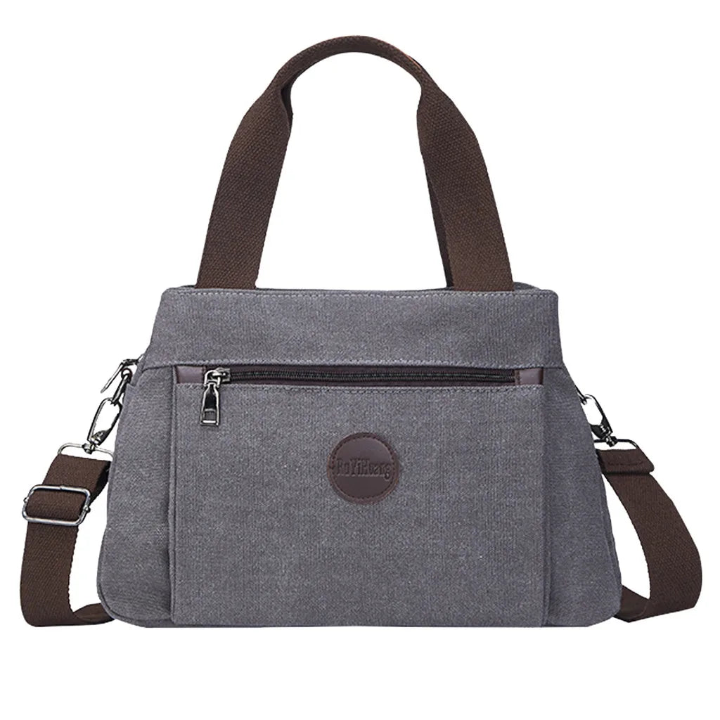 Casual Solid Shoulder Bag Messenger Bag Student School Travel Shopping Bag