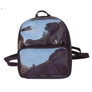 Clear Women Backpack Transparent Student Bags High Versatile Backpacks