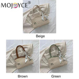 Summer Straw Shoulder Bag Woven Tote Handbag