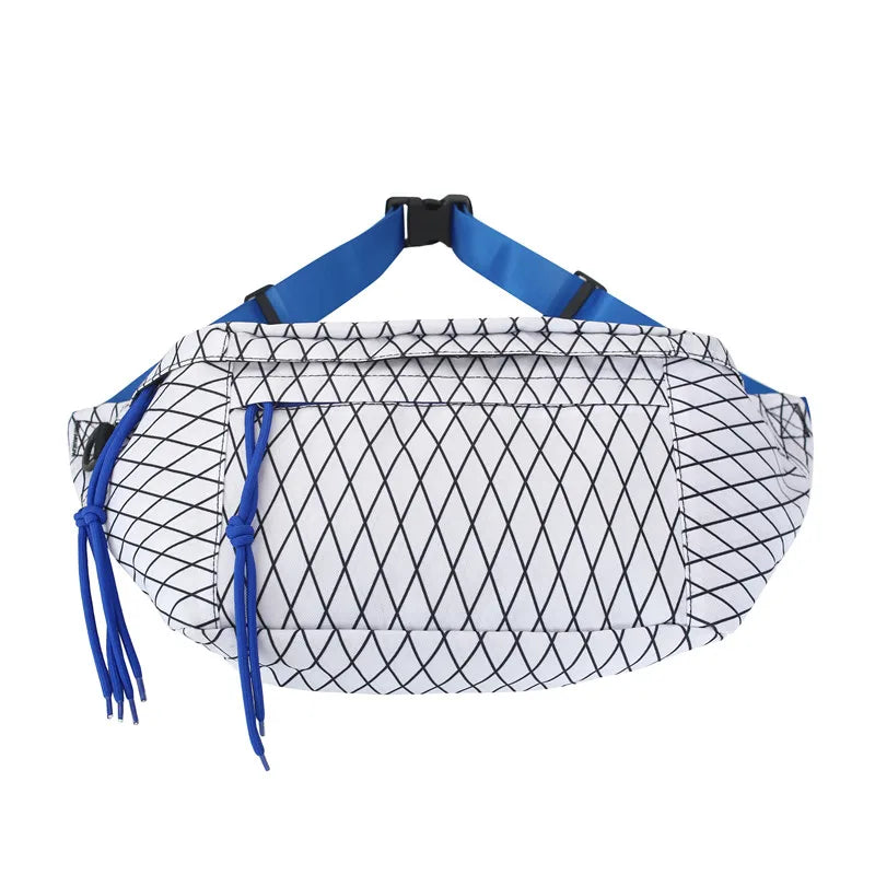 Summer Large Plaid Waist Bag Woman Waist pack And Phone Pack Casual Shoulder Cro