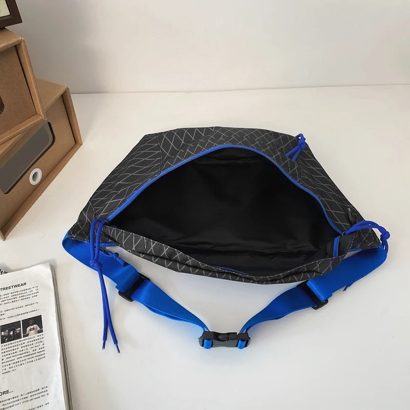 Summer Large Plaid Waist Bag Woman Waist pack And Phone Pack Casual Shoulder Cro