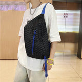 Summer Large Plaid Waist Bag Woman Waist pack And Phone Pack Casual Shoulder Cro