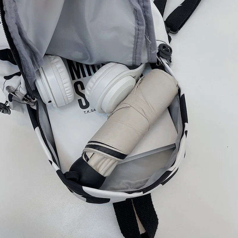 Summer Ladies Small Backpack Casual Nylon Shoulder Messenger Bag Mini Schoolbags