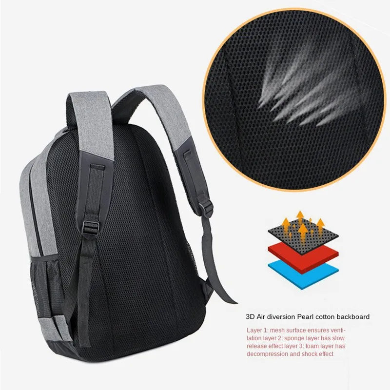 Summer Men Backpack Multifunction School Bag Waterproof Laptop Large Capacity