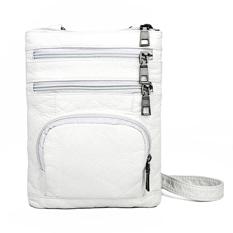 Summer Small Bag Soft Wash PU Leather Handbags Women Shoulder Bags High Ladies H