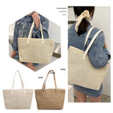 Straw Woven Underarm Bag Large Capacity Shoulder Beach Travel Handbag