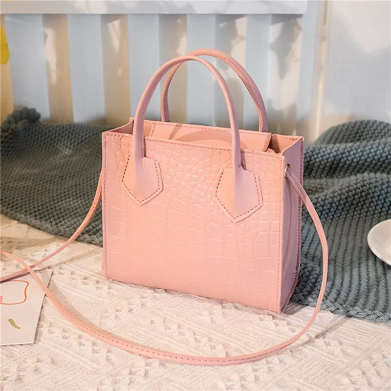 Summer Crocodile Pattern Small Handbag Crossbody Bag for Women