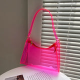 Summer Women Single Shoulder Bag Clear Jelly Handbag