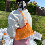 Summer Women Single Shoulder Bag Clear Jelly Handbag