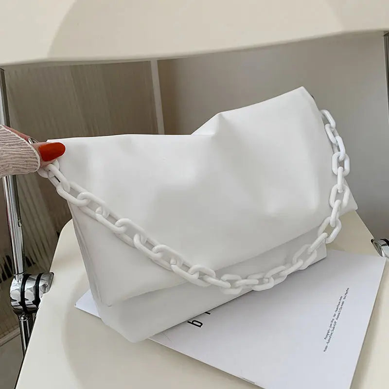 Summer Women Large-capacity Tote Bags Ladies Style Acrylic Chain Handbag