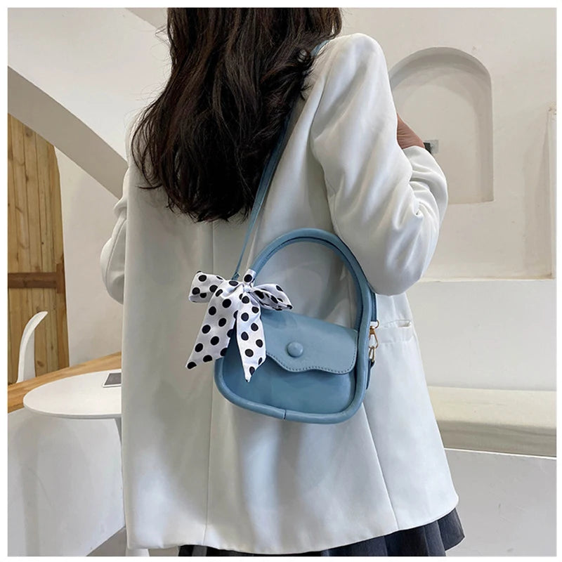 Summer Niche Silk Scarf Small Square Bag Candy Messenger Shoulder Bag