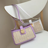 Summer Straw Bag One-Shoulder Armpit Bag Beach Handbag