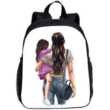 Mom Print Toddler Schoolbag Little Bog And Girl Bookbags Backpack