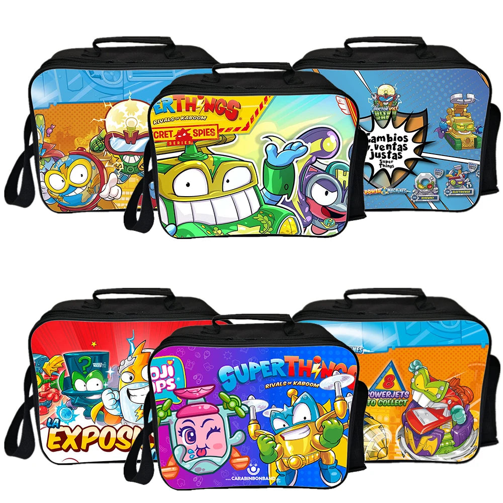 Zings Lunch Bag For Kids Children Portable Lunch Box Superzings