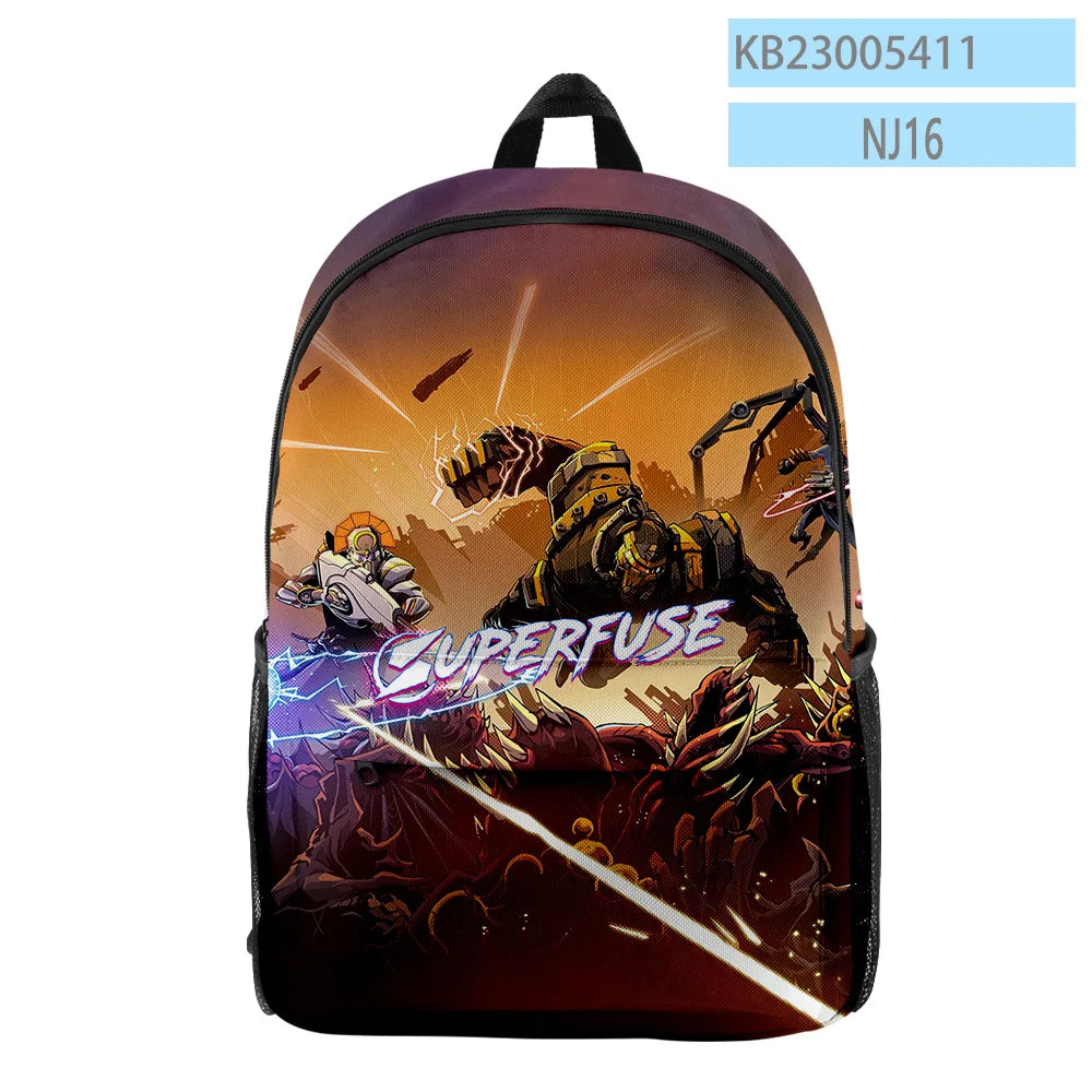 Superfuse Game Backpack Student School Bag Unisex Daypack