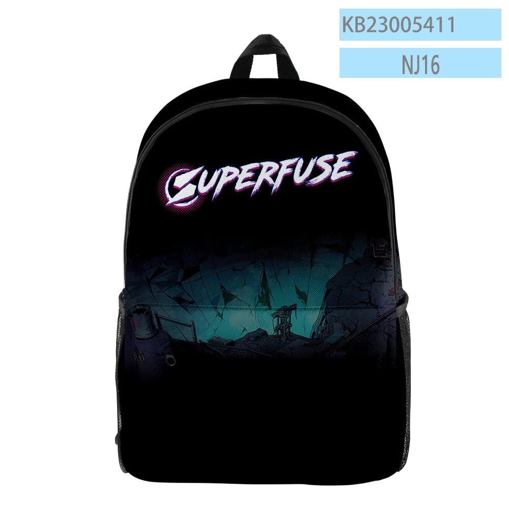 Superfuse Game Backpack Student School Bag Unisex Daypack