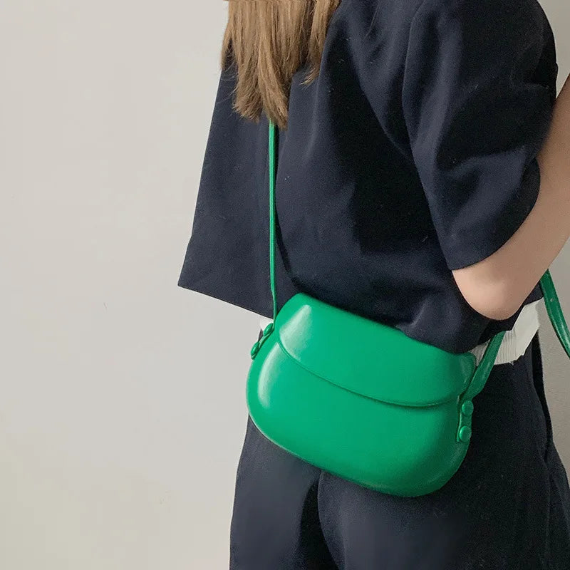 Sweet Candy Women's Shoulder Saddle Bag PU Leather Ladies Messenger Bags