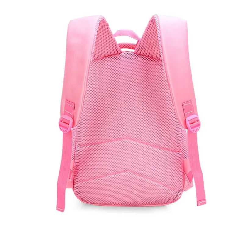 Sweet Cat Cartoon School Bags Girl Princess Backpacks Mochila Infantil