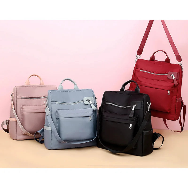 Casual Oxford Women Backpack Small Multi-pocket Female Shoulder Bag