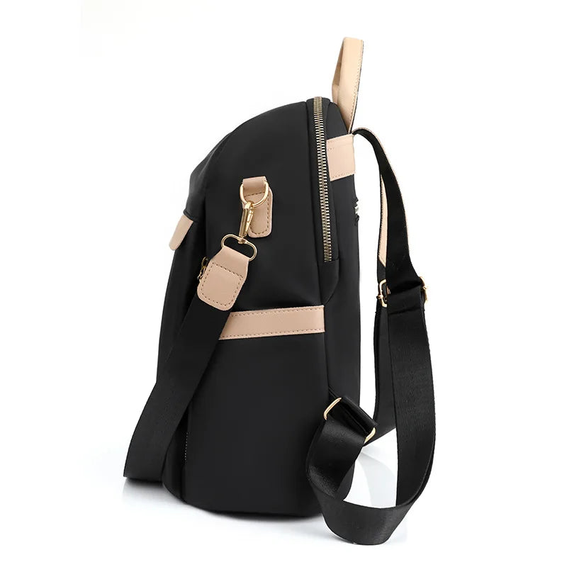 Casual Women Backpack Oxford Solid Backpack for Girls Lightness Japanese Anti-th